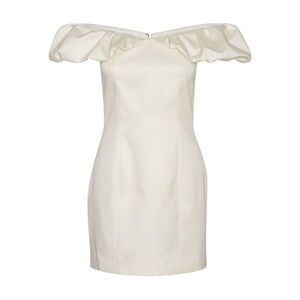 ROTATE BIRGERCHRISTENSEN Sequin Embellished Long Sleeve Mini Dress Women WHITE